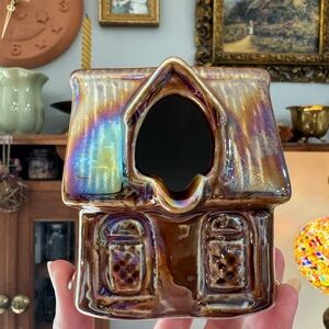 Vintage Iridescent Cottage Incense Burner/Ash Tray